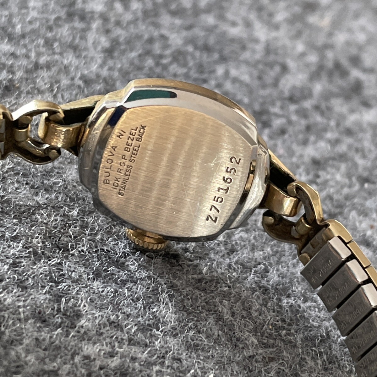 VINTAGE Bulova Ladies Wrist Watch 10K RGP Bezel Z751652 does VINTAGE Bulova Ladies Wrist Watch 10K RGP Bezel Z751652 does
