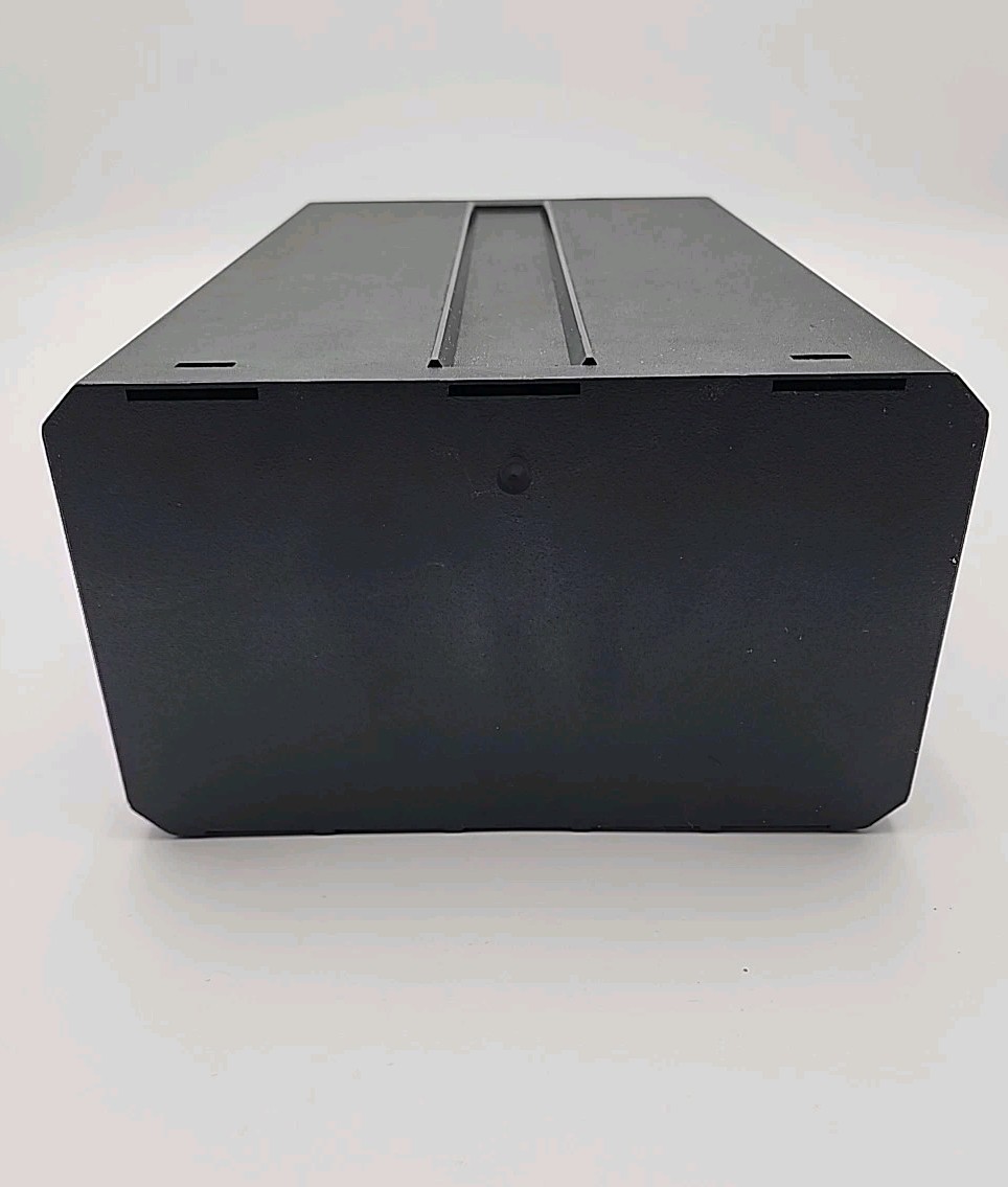 Posso Media Box Slide Out Drawer Storage 9 VHS Capacity Black Made In Feance