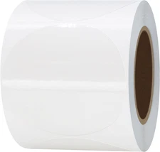 Hybsk 300Pcs Clear round Labels 2 Inch Circle Seal Sticker for Envelope Sealing