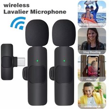 Lavalier Microphone Wireless Audio Video Recording Mini Mic For Android