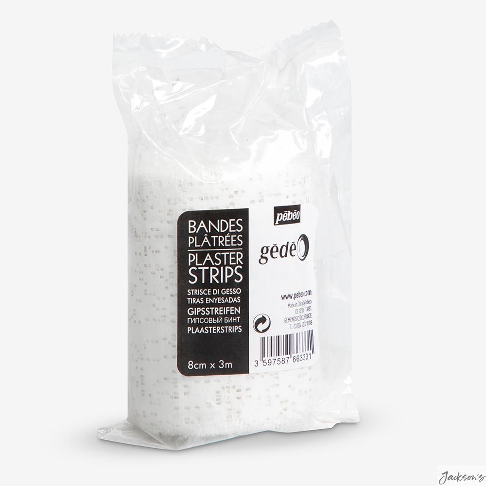 Pebeo Gedeo Plaster Bandage Roll 8cm X 3m For Masks And Moulds
