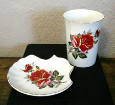 Vintage Ceramic Bathroom Vanity Set, Made in Japan