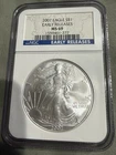 2007 Silver American Eagle $1 Dollar - NGC EARLY RELEASE Graded MS69. 1oz .999
