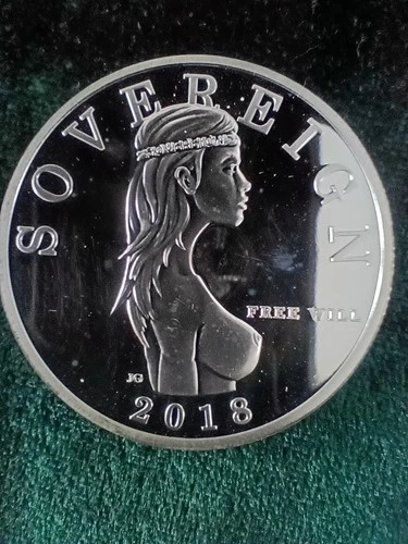 1 oz 999 FINE SILVER, FREE WILL BULLION