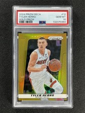 2024-25 Panini Prizm Basketball Tyler Herro #12 Gold Prizm /10 PSA 10 MT POP 1