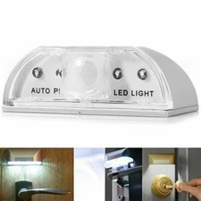 PIR Infrared IR Wireless Auto Sensor Motion Detector Keyhole 4 LED Light lamp