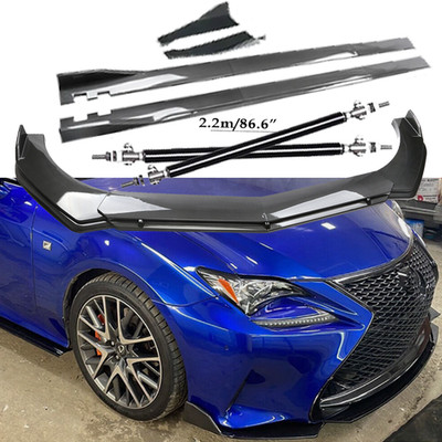 Carbon Fiber Front Bumper Lip Spoiler Side Skirt Body Kits For Lexus Rc-f Rc200