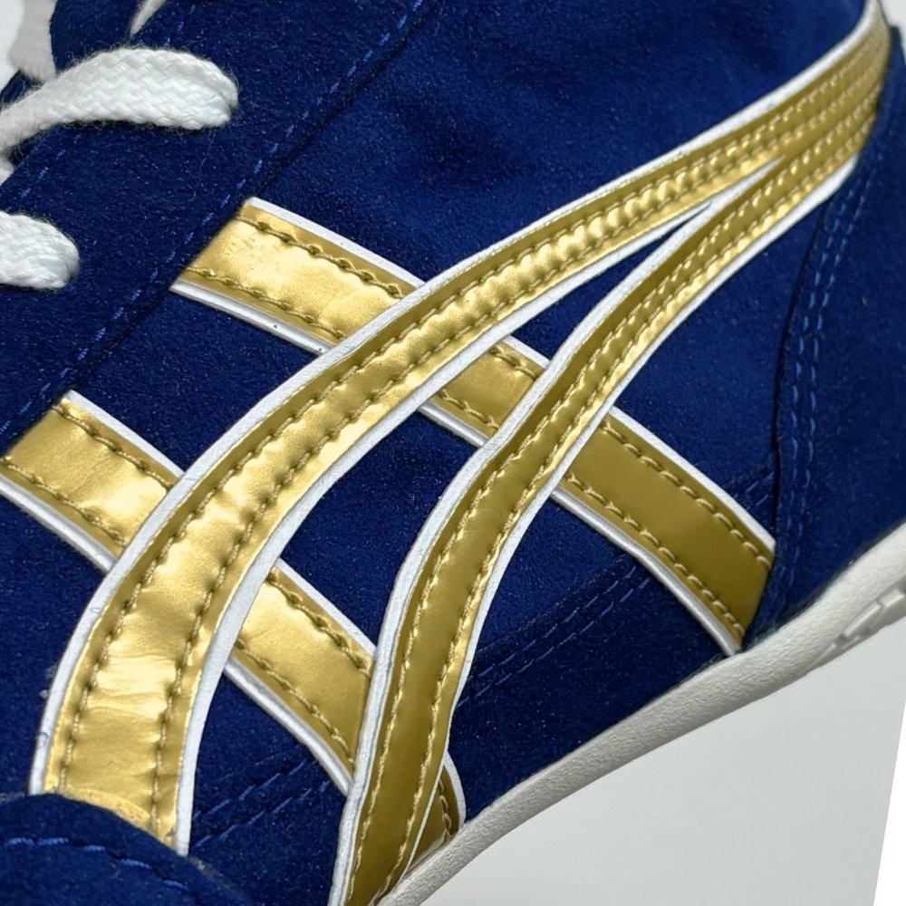 ASICS Wrestling Boxing Shoes 1083A001 EX-EO TWR900 Blue Gold A527
