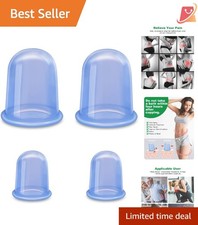 Silicone Cupping Therapy Set Anti Cellulite Vacuum Massager for Body Relief