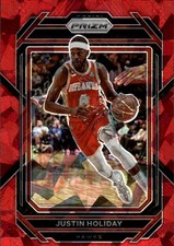 2022-23 Panini Prizm Justin Holiday #151 Prizms Red Ice Atlanta Hawks 4B