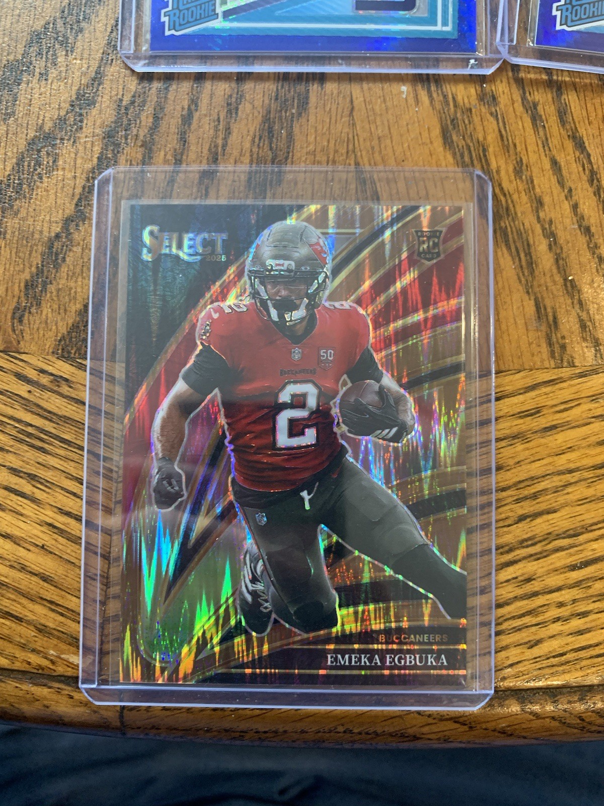 2025 Panini Select - Club Level Emeka Egbuka #237 Copper Shock Prizm /899 (RC)