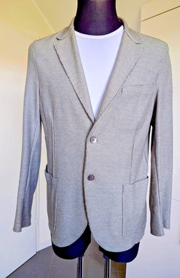 HARRIS WHARF London stylishe Jacke Herren grau Gr. 54 gebraucht TOP!