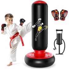 Kids Boxsack Spielzeug Set 66 Zoll - Aufblasbarer Spaß mit Boxhandschuhen