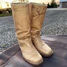 VTG Cowboy boots Mens size 10 D made in the USA 811650 970 Marbled Tan Banana