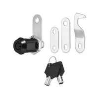 "1 Packung Schwarze SchrankschlöSser 1/8\" Mit Schwarzen SchlüSseln"