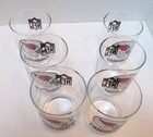 SET OF 6 ARIZONA CARDINALS FOOTBALL ROCK GLASSES NEVER USED REALLY SWEET #1 FAN! — photo 3