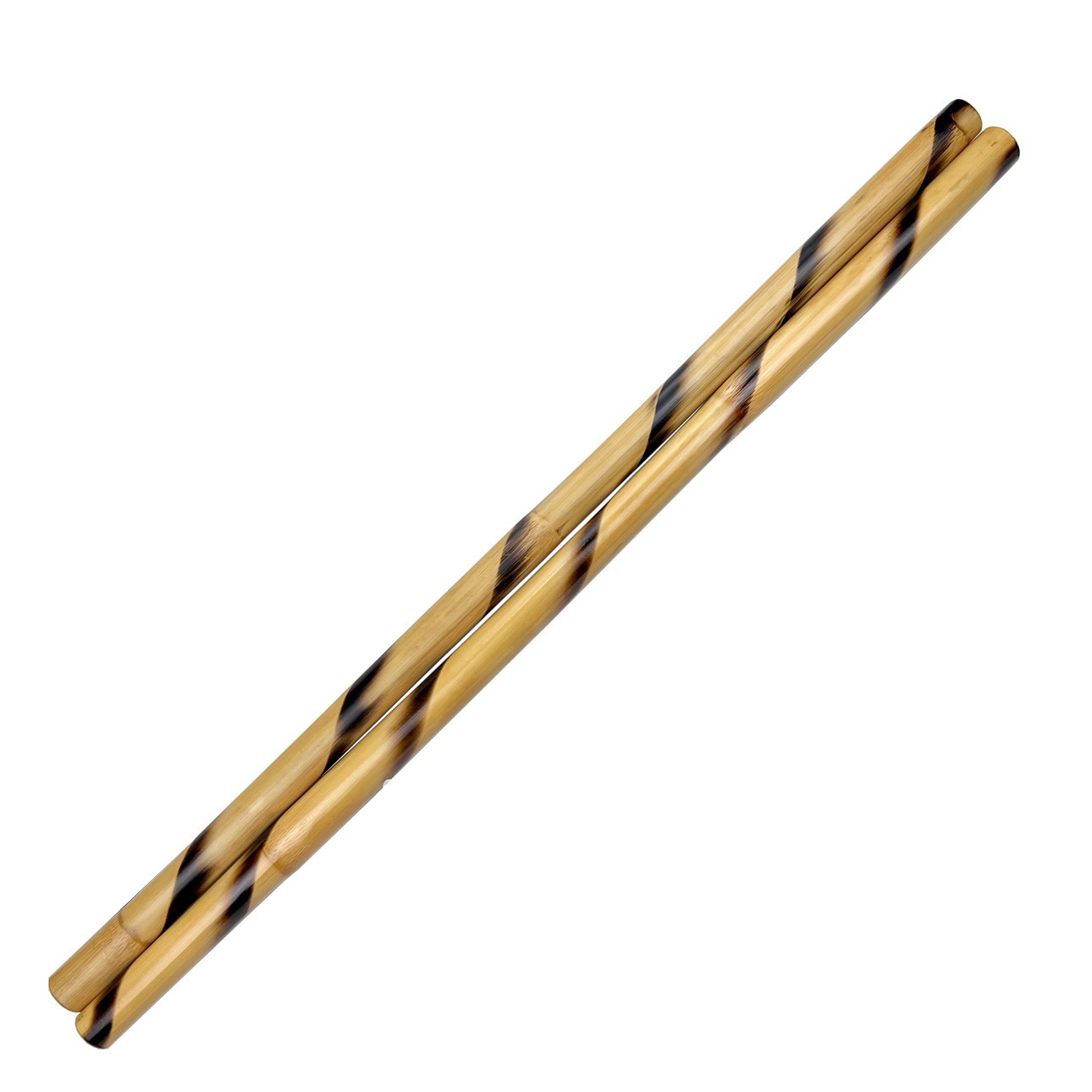 Escrima Sticks (Pair), 26" Multi-Node Rattan Kali Arnis Spiral Burnt