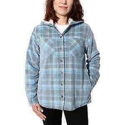 Soho Threads Ladies' Corduroy Hooded Shirt Jacket