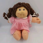 Vintage Cabbage Patch Kids 1985 Brown Hair Brown Eyes Dimple Pigtail Girl Mold 2