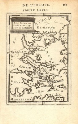 AEGEAN. Griechenland & Griechische Inseln Sporaden Kykladen Saronisches Ionisches Meer. MALLET 1683 Karte