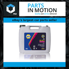 Engine Oil 20L for SAAB 20 Litres NAPA 5W40 SN/CF C3 PD LL LS Low SAPS LongLife 4.90 per litre
