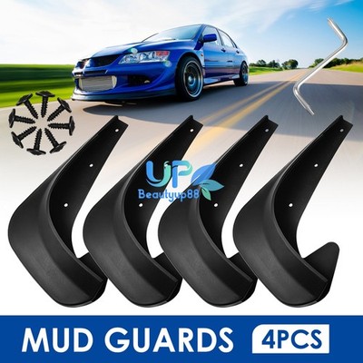Fit For Universal Mud Flaps Splash Guards With Hardware Front + Rear Combo Set