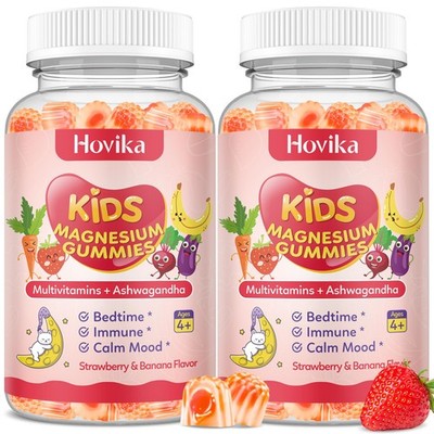 Magnesium Glycinate Gummies for Kids - Kids Magnesium Gummies with L-Theanine...