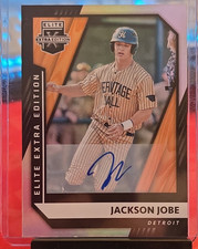 Panini 2021 Elite Extra Edition Jackson Jobe Autograph #3 Detroit Tigers