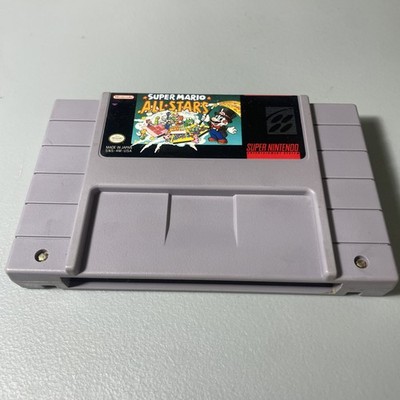 SUPER MARIO ALL-STARS SUPER NINTENDO SNES CARTRIDGE TESTED & WORKS AUTHENTIC VG
