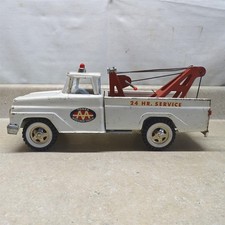 Vintage Tonka AA Wrecker Truck, Pressed Steel, 24 Hour Service, 1965