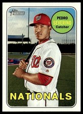 2018 Topps Heritage Pedro Severino Washington Nationals #535