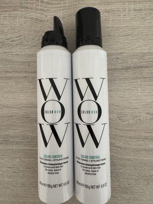 Color Wow Color Control Blue Toning Leave-In  Styling Foam - 6.8 oz - 2 Pack