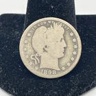 1898 O Barber Quarter - Fine !!