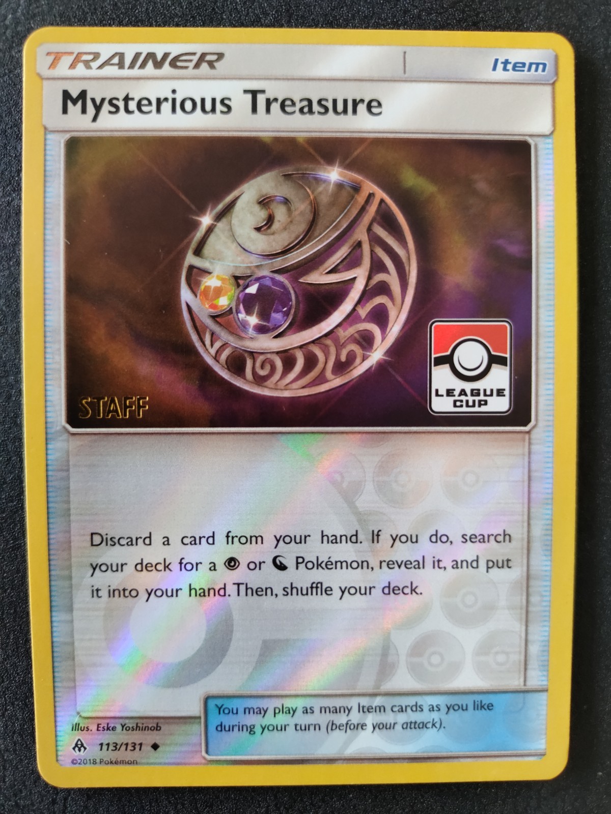 Pokemon Mysterious Treasure Staff League Holo Promo Forbidden Light 113/131 NM