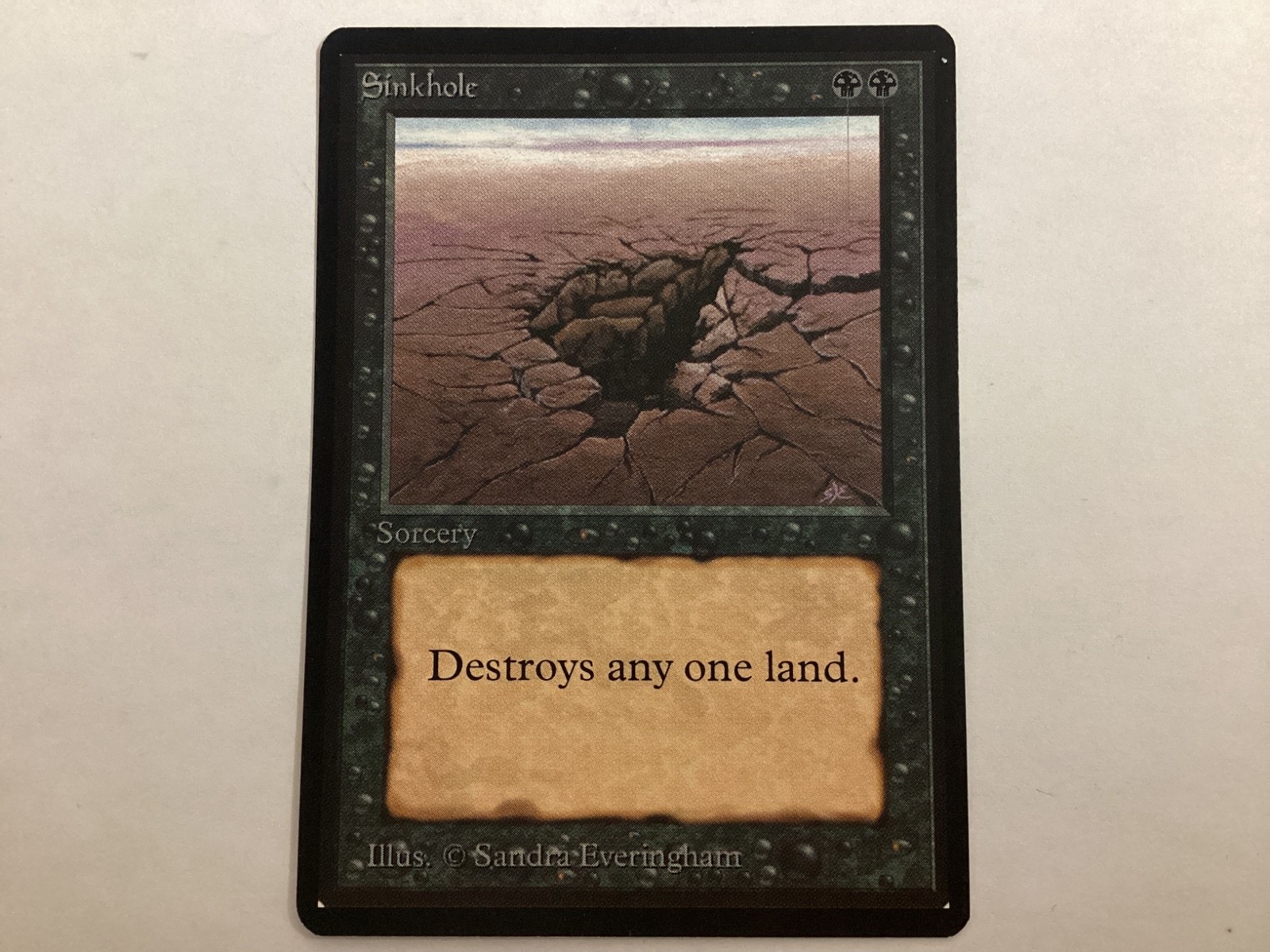 MTG Beta SINKHOLE NM/LP (3163) Graded Power