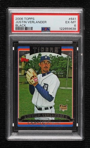 Justin Verlander [Black] #641 2006 Topps card