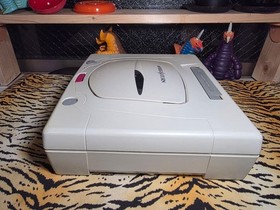 SEGA SATURN HST-3220 Japanese Retro Game Console Full Set Tested Working Japan