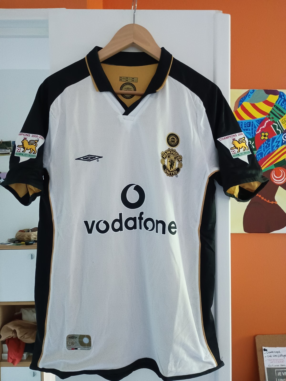 Maillot Beckham Manchester United Or pour look rétro et soirées match L