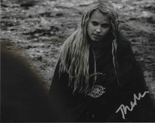 * THEA SOFIE LOCH NAESS * signed 8x10 photo * THE LAST KINGDOM * COA *