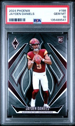 2024 Panini Phoenix Jayden Daniels - Base PSA Gem Mint 10 - Commanders (RC)