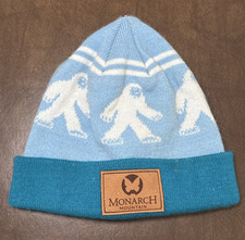 Locale Monarch Mountain Knit Beanie Hat - Yeti Abominable Snowman Colorado Ski