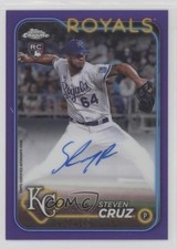 2024 Topps Chrome Rookie Purple Refractor 35/250 Steven Cruz #RA-SC Auto 0rf