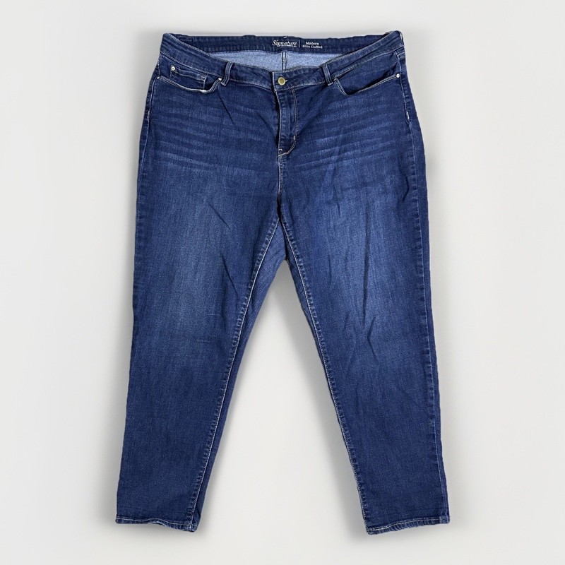 Levi Strauss Signature Modern Slim Cuffed Levi's Jeans (Size 22 - W36)