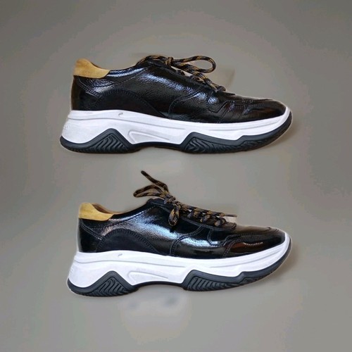 Paul Green Sneaker Knautschlackleder/Veloursleder 40/6,5 NP 160€ Topzustand