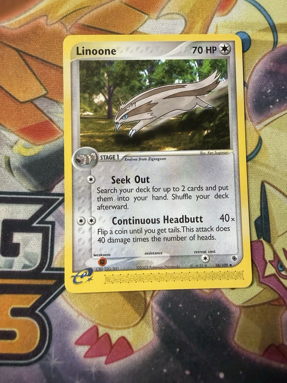 Pokemon Linoone Ruby and Sapphire 38/109 Near Mint NM
