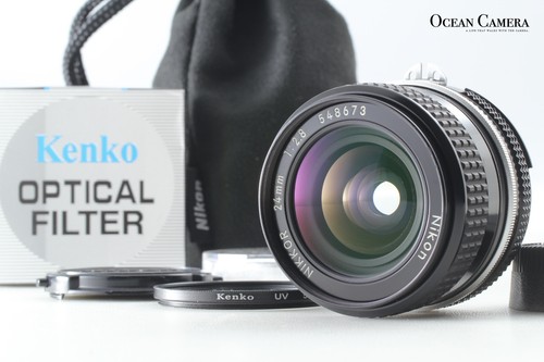 w/Case [MINT] Nikon Ai NIKKOR 24mm f/2.8 Wide Angle MF Lens From JAPAN