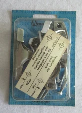 NOS Vintage Bright Chrome Window Sash Lock T 2280 Amerock 2 per box - U.S.A.