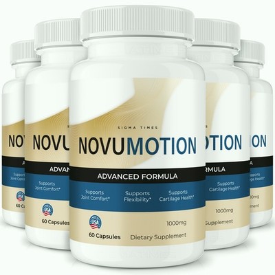 NovuMotion Capsules, Joint Support Supplement for Mobility & Flexibility -5 Pack