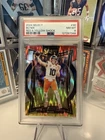 2024 Panini Select - Concourse Bo Nix #30 Red & Yellow Shock Prizm (RC) PSA 8
