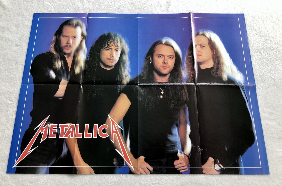 METALLICA 1991 HETFIELD ULRICH Large UK Poster Magazine Metal